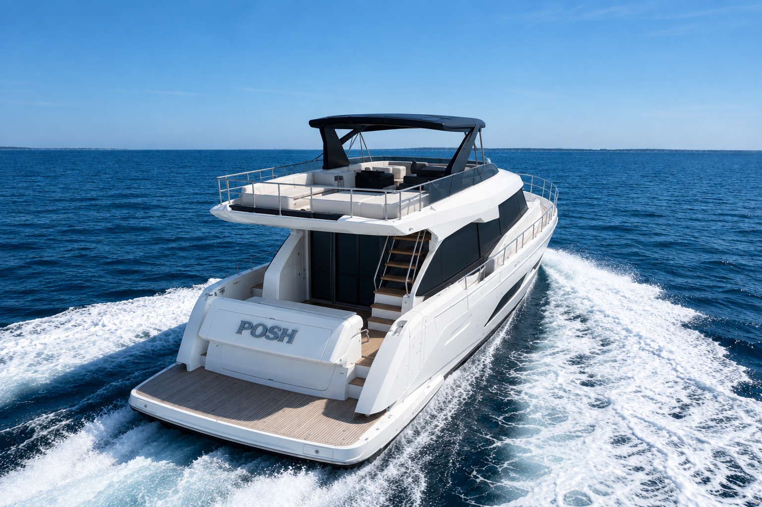ChatGPT — Yacht POSH stern view